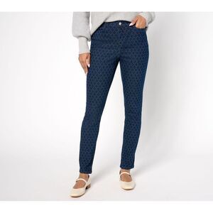 Gloria Vanderbilt Women's Petite Pants 28P Denim & Co. Classic Slim Blue A669755